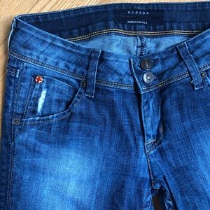 Hudson Skinny Ripped Jeans